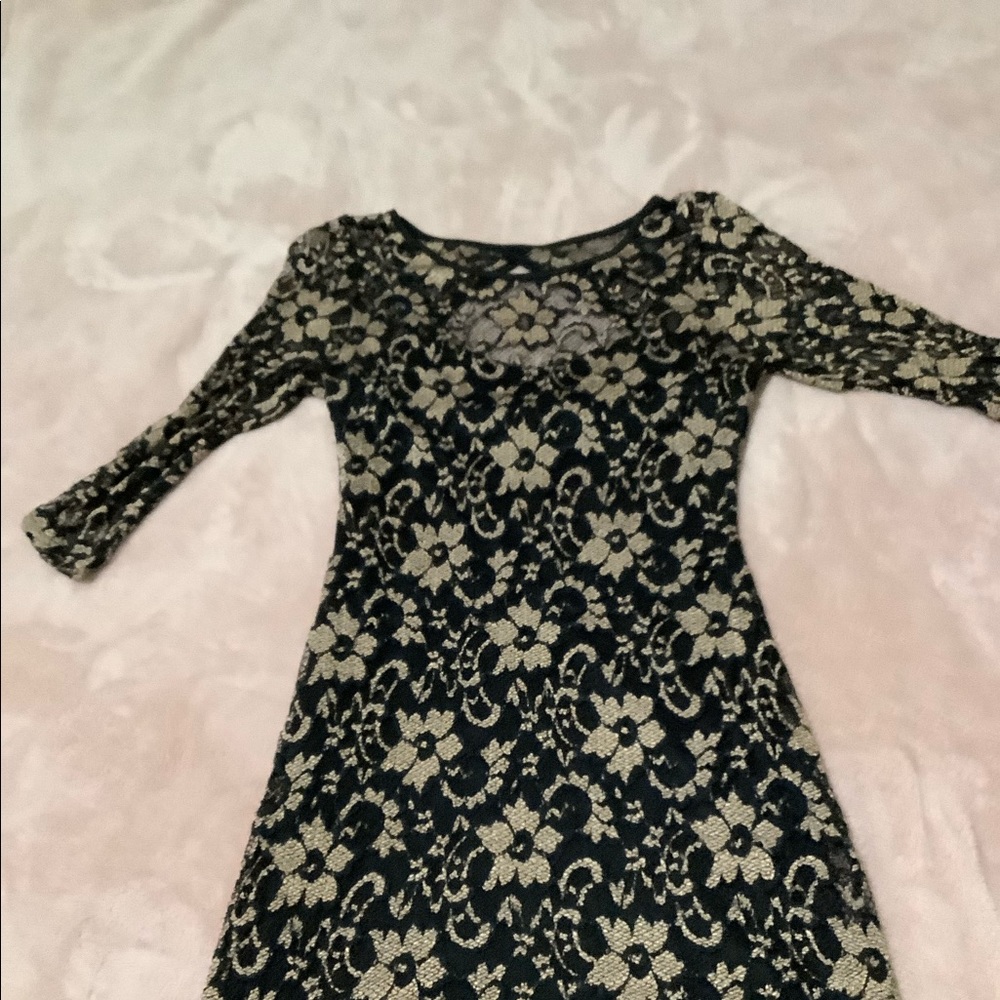 Black mini dress